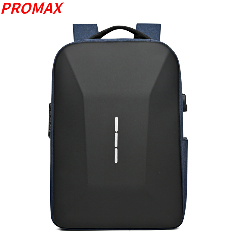 PROMAX Large Capacity Hard Shell Anti-splash Anti-theft Business Travel Computer Backpack的图片