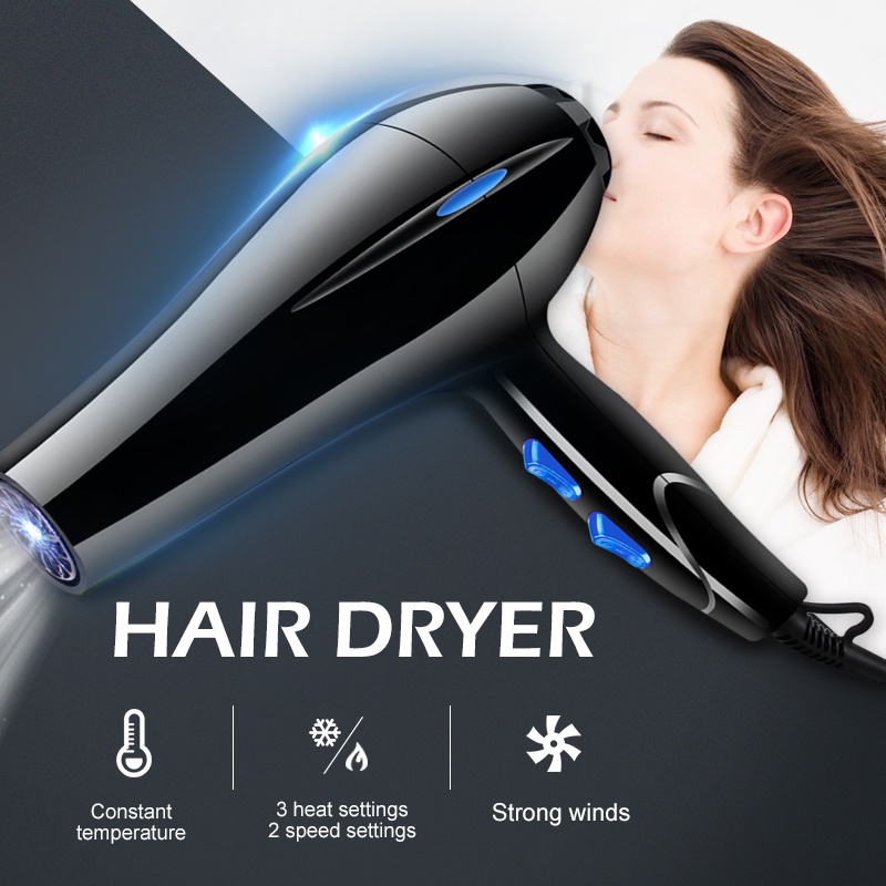 ULIKE Professional Blower Hair Dryer Heavy Duty Professional Salon Hair Blower Quick Dry 2200W的图片