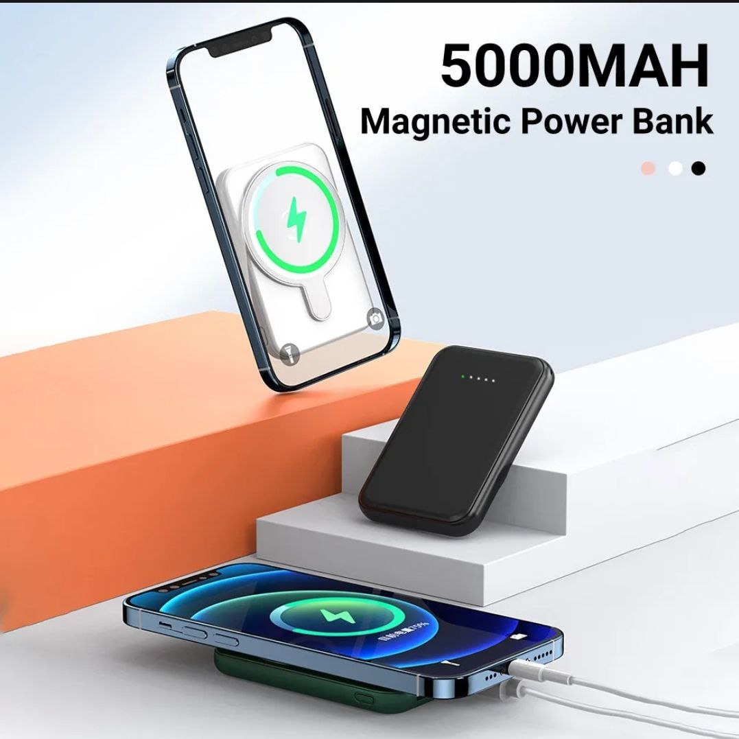 Wireless powerbank 5000mah wireless charger for iphone power bank mini power bank charging portable charger powerbanks的图片
