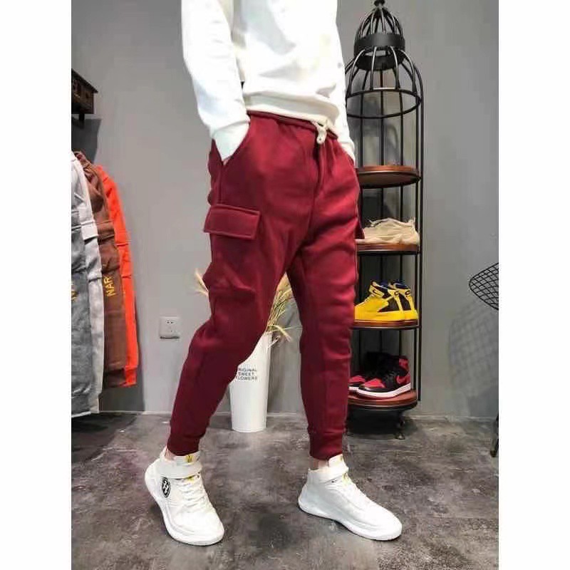 SYZ Men’s new Cotton fashion 4 Pockets jogger pantspants unisex COD(7800#)的图片