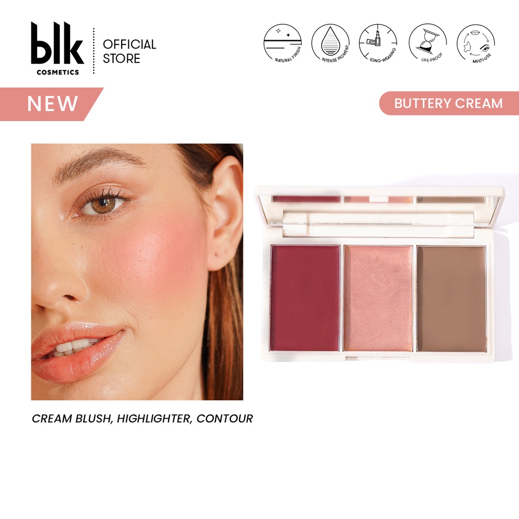 blk cosmetics daydream cream blush, highlighter and contour/bronzer multipalette的图片