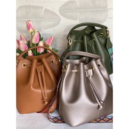 Picture of Marikina Bags Maui bucket bag Drawstring bag crossbody sling bag in PU Leather