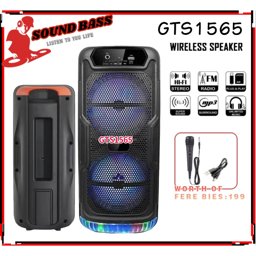 Picture of Double Karaoke Bluetooth Speaker With with Mic rophone Gts-1565