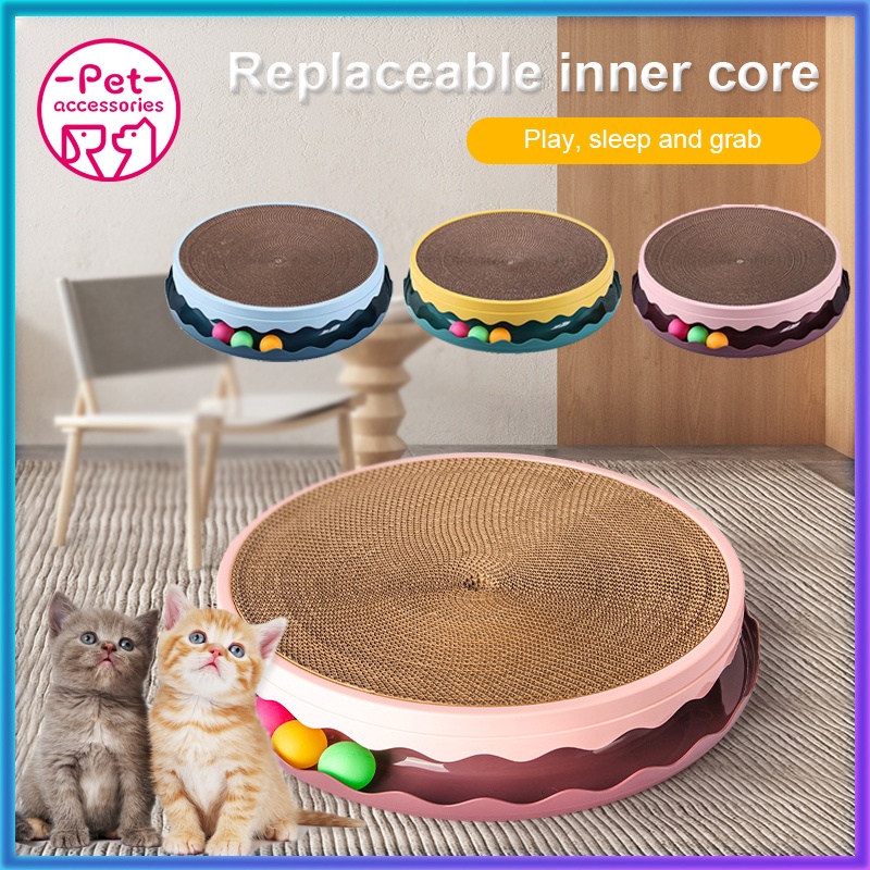 Picture of Cat Toy Scratch Board bed for cat Pet Toy Replaceable Scratch Resistant Claw Scratching Play Fun Sup