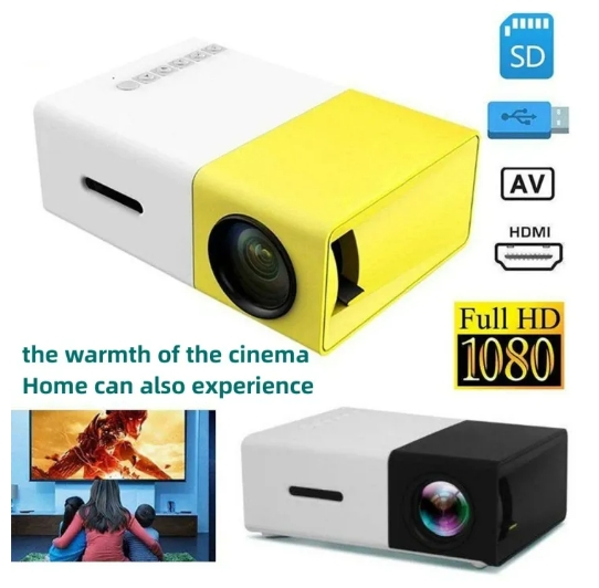 YG-300 Lumens Mini Portable Projector wireless projector HD 1080P Led HomeProjector的图片