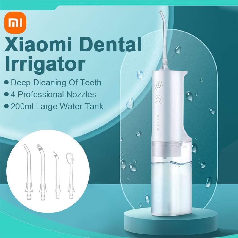 Xiaomi Oral Irrigator Water Flossers Portable Dental Flusher Electric Water Flosser Teeth Clean的图片